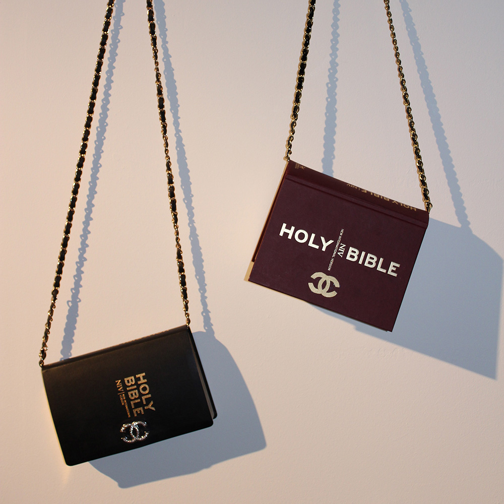 <b><i>Holy Bible Bag</i></b>, 2014<br>Books. 18 × 30 cm